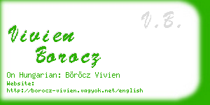 vivien borocz business card